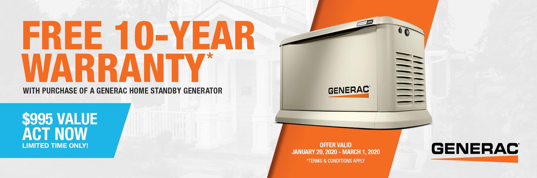 Homestandby Generator Deal | Warranty Offer | Generac Dealer | Waynesburg, OH